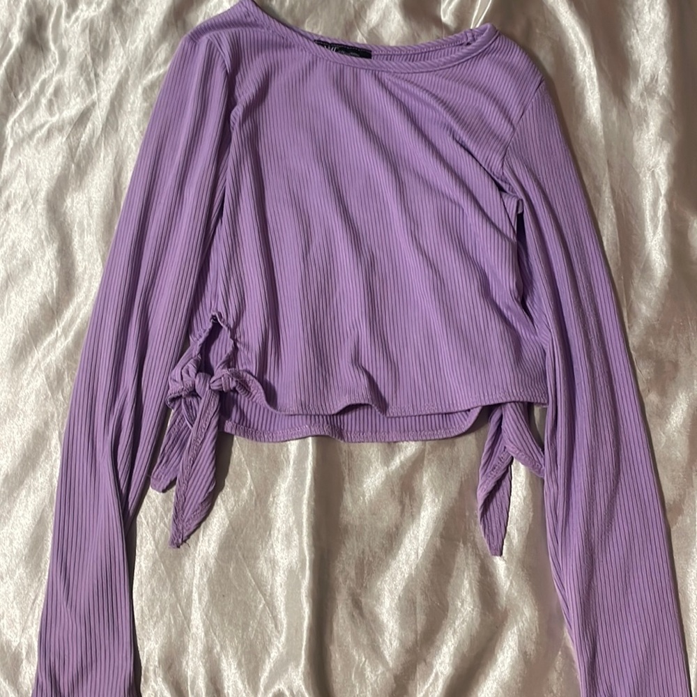 purple ymi collection crop top